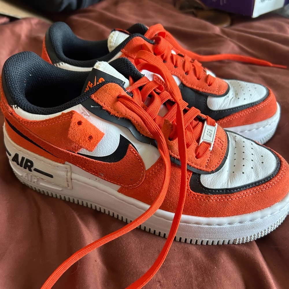 Nike Vibrant Red and White Athletic Shoes